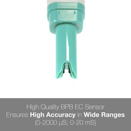 Apera Instruments Salt20 Value Salinity Meter, Pocket Tester, Waterproof, ±1% Accuracy, ±0.5˚C Temperature Sensor, Complete Kit