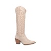 Dingo Womens High Cotton Embroidery Snip Toe Fashion Boot, Sand,