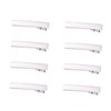 Healeved 50pcs Mini Silver Alligator Hair Clips with Teeth DIY