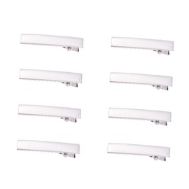 Healeved 50pcs Mini Silver Alligator Hair Clips with Teeth DIY Duck Clips for Custom Hair Styling Durable Material for Bows and Flowers for Salon and Personal Use