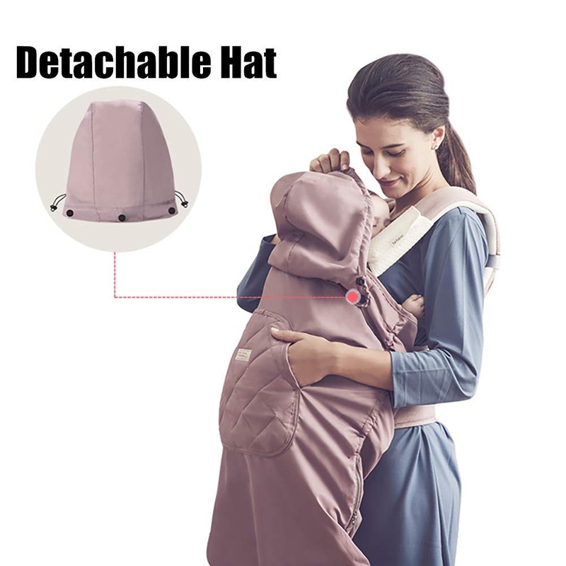 Bebamour Cover for Baby Carrier Universal Hoodie All Season Stroller