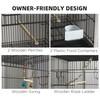 NicBex 64.5" Double Stackable Bird Cage, Large Parakeet Cages with