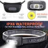 IPX6 Headlamp Waterproof Super Bright LED Sensor Flashlight USB Rechargeable