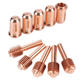 5PCS 220478 Electrodo y 5 UNIDS 220480 Boquillas de Punta Plasma Punta de Electrodo Boquilla Consumibles para MAX30 Accesorios de Soplete Cortador de Plasma