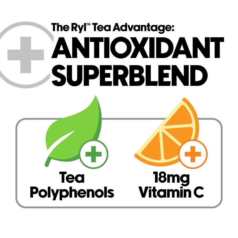 Ryl Iced Tea, Variety Pack, Antioxidant Superblend, No Artificial Ingredients,