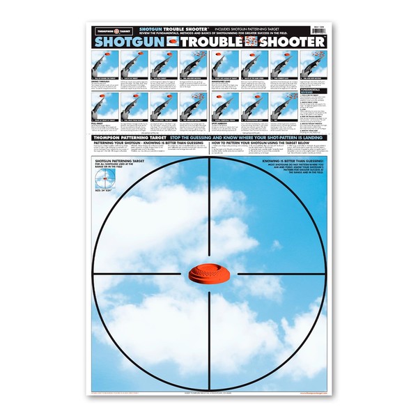 Shotgun Patterning Trouble Shooter - Paper Gun Range Shooting Targets 25 x 38 Inches (25 Pack)