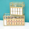 Lipstick Organizer Lipstick Holder Dust Free Glass Transparent Lip Gloss