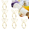 Set of 6 Easter Napkin Rings Rabbit Napkin Rings Bunny