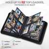 MIXPOET Top Loader Card Binder 4 Pocket with Sleeves Holds