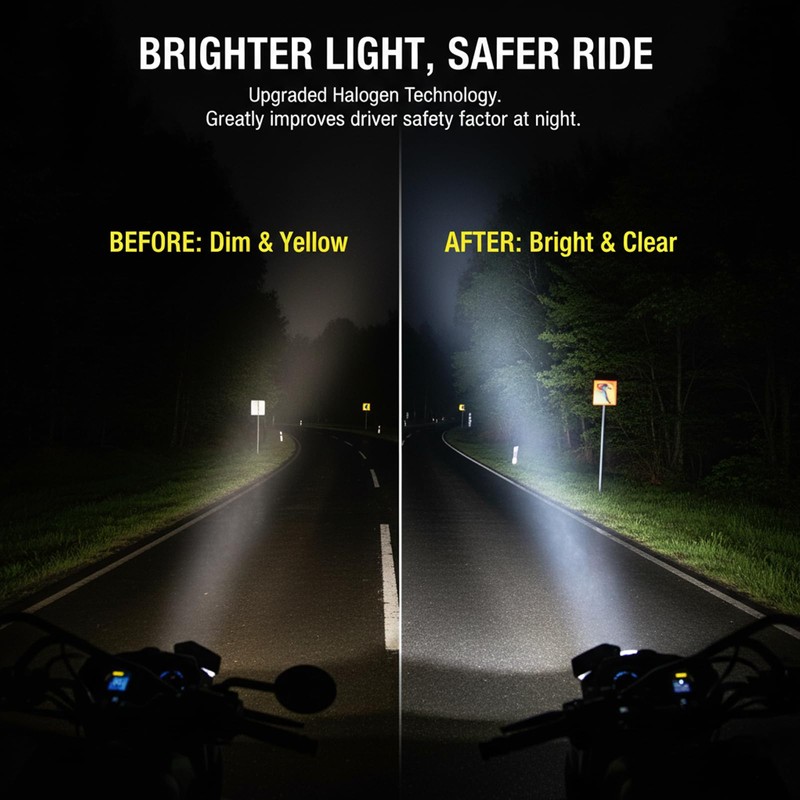 Poweka S2 12V 35/35w Chinese Scooter Light Bulb Fits for