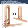 Leather Pony Table Lacing Desktop Pony Horse Clamp with Leather