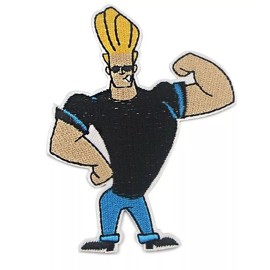 Unbranded Johnny Bravo Character Figure Embroidered Iron on Patch