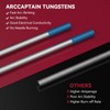 ARCCAPTAIN TIG Tungsten, TIG Welding Tungsten Electrode Blue 2% Lanthanated