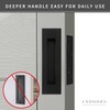 senharvest Recessed Finger Flush Pulls with Edge Pull -Sliding Closet