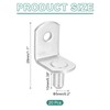 sourcing map 50Pcs Shelf Support Pegs, 5mm L-Shaped Bracket with