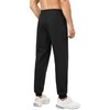 Auxo Men's Fleece Joggers with Zipper Pockets Water Resistant Tapered