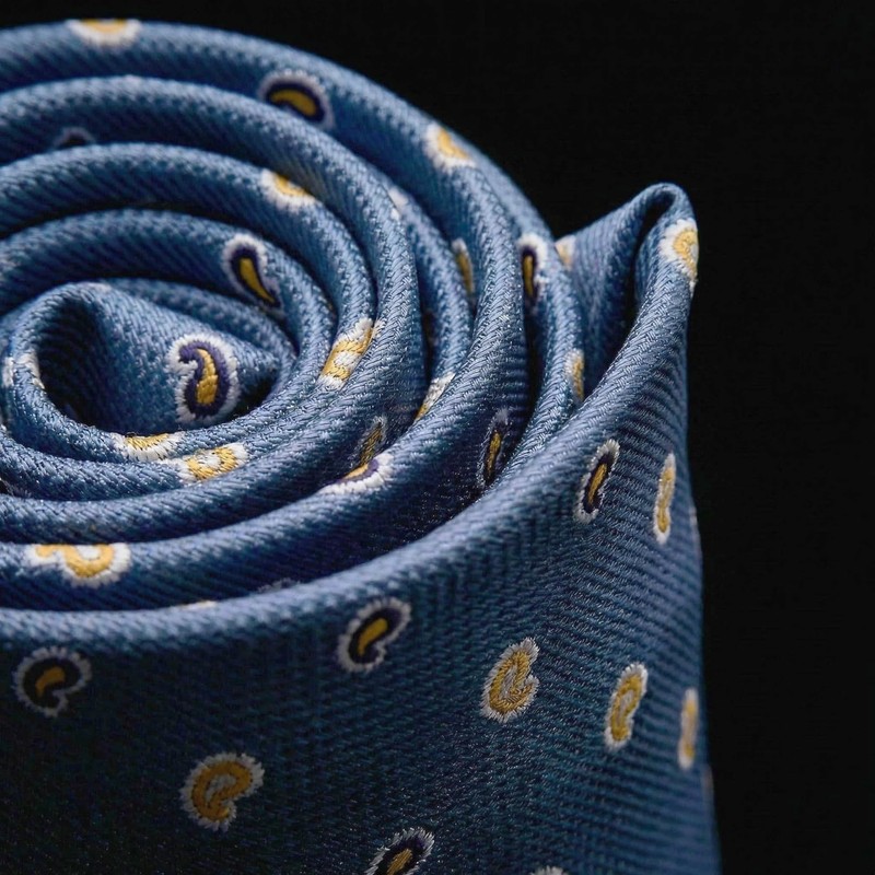 S&W SHLAX&WING Men's Necktie for Suit Jacket Classic 147cm Blue