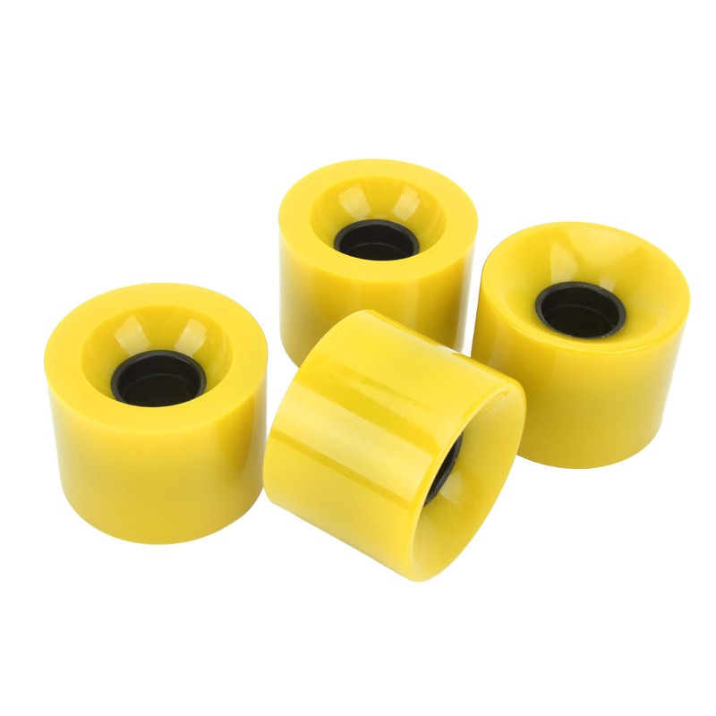 4PCS PU Skateboard Wheel Replacement Low Noise Multifunctional Land Surfboard