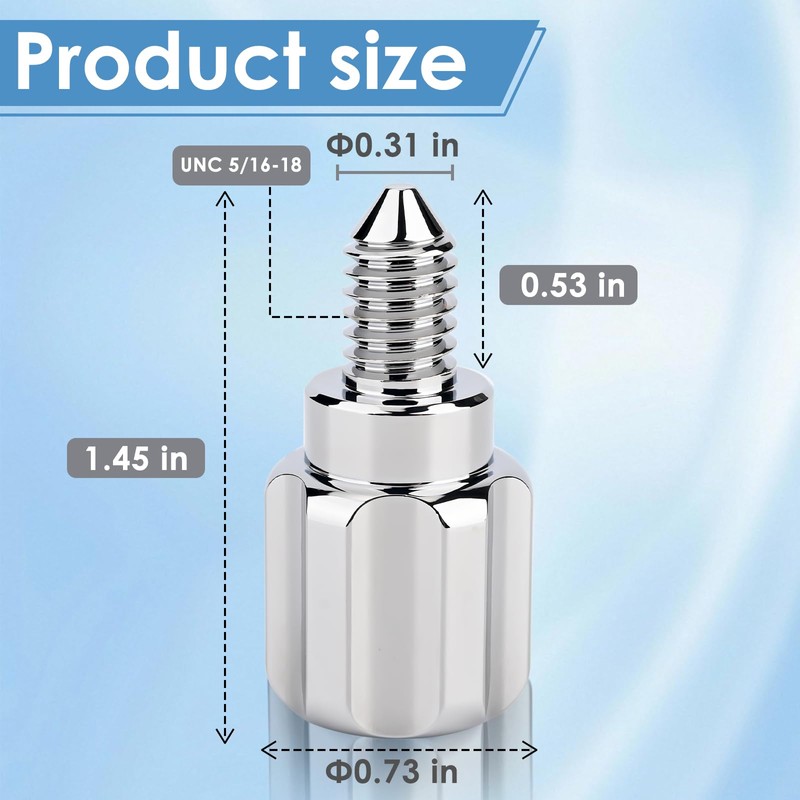 Aluminum Attachment Knob Thumb Screw Compatible with KitchenAid Stand Mixer,