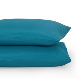 Home Beyond & HB design - 2-Pack Premium Pillowcase Set (Standard Size, 20x26-Inch, Teal) - Super Soft Microfiber Bed Pillow Covers with Envelop Closure - Wrinkle and Fade Resistant Pillow Cases