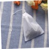 Mikinona 100 Empty Drawstring Tea Filter Bags 70x90mm Non-Woven for