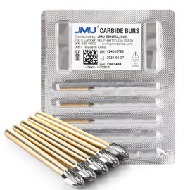 JMU Trimming&Finishing Carbide Burs, Egg, 12 Blades, FG #7408, 5/pk (ISO No. 277/023)
