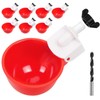 Tibaebe Chicken Waterer Cups, 8 Pack Red Automatics Chicken Waterer,