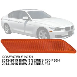 Auto Parts Avenue APA Replacement Front Side Marker Reflector for 2012 2013 2014 2015 3 Series 320i 328d 328i 335i ActiveHybrid 3 Passenger Right Side 63147274522 BM2555102