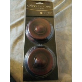 Cambria NEW Cambria Classic Solid Wood Drapery Spindle Holdbacks in Aged Cherry