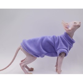 Hairless Cat Clothes Warm Thickness Soft Cat Apparel for Sphynx Cats,Devon Rex Cats,Cornish Cats and Small Cats (Green, Small)