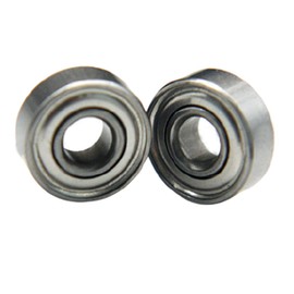 2 PCS Deep Groove Ball Bearing Small Bearing 604ZZ 4x12x4mm Z2 Iron Cover Bearing Bearing Steel Silver