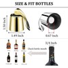 Pafusen Wine Stoppers Set of 2, Stainless Steel Wine Bottle