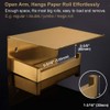 Toilet Paper Holder with Shelf Brushed Gold, APLusee SUS 304