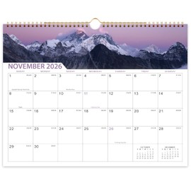 2026 Calendar - 18 Months Wall Calendar 2026-2027, January 2026 - June 2027, 2026-2027 Calendar with 15" x 11.5" Thick Paper, Twin-Wire Binding & Hanger, Julian Dates