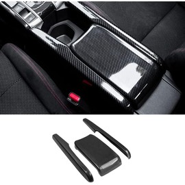 Cubiertas Protectoras Decorativas del Panel de la Caja del Reposabrazos de la Consola Central Compatibles con Honda Civic 10ª Generación 2016-2021 Cubierta Protectora de la Caja del