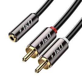 J&DÂ RCAÂ toÂ AuxÂ AdapeterÂ RCAÂ toÂ 3.5mmÂ FemaleÂ Cable,Â RCAÂ CableÂ GoldÂ PlatedÂ CopperÂ ShellÂ HeavyÂ DutyÂ 3.5mmÂ FemaleÂ toÂ 2Â RCAÂ MaleÂ StereoÂ AudioÂ AdapterÂ Cable, 1 Feet