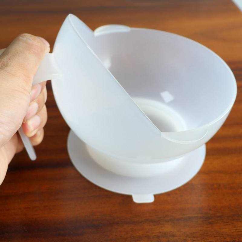 Spill Proof Scoop Bowl with Suction Base Adaptive Self Feeding