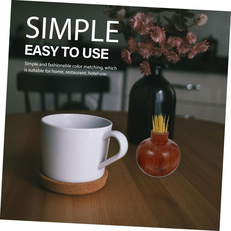 SHOWERORO 1pc Practical No-wax Gourd-shape Toothpick Holder for Home and