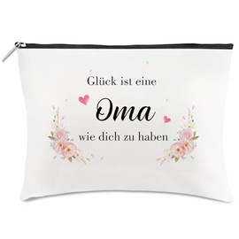 Oma Geschenk, Geschenke Für Oma, Elegante Kosmetiktasche, Schminktasche Mit Reisegröße, Ideales Geschenkset Zu Weihnachten, Geburtstag Und Besonderen Anlässen