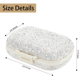 Pill Case,Travel Pill Organizer,Bling Pill Box for Purse,8 Compartments Daily Pill Organizer,Cute Pill Organizer,Portable Pill Case,Cute Vitamin Organizer,Small Pill Box,Pill Case Travel Gifts