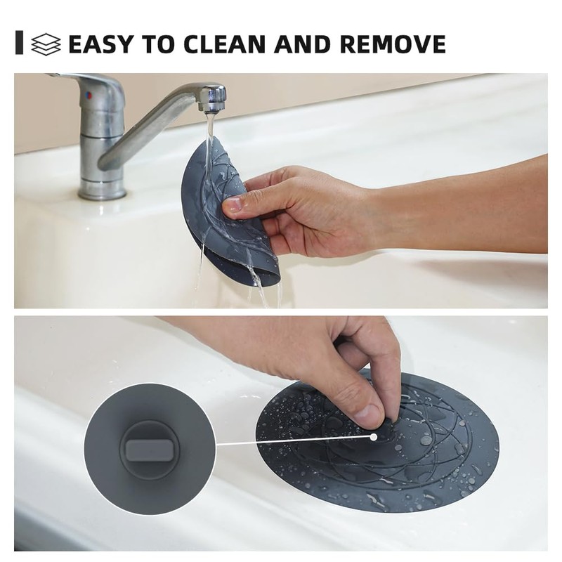 Tub Stopper 2PCS,Bathtub Drain Stopper,6 inches Bathtub Tub Drain Cover