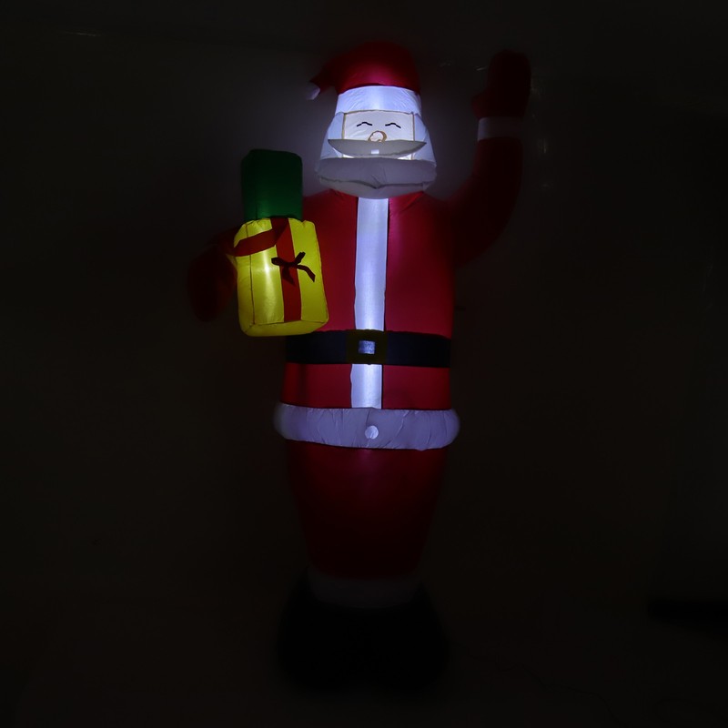 Inflatable Christmas Old Man Model with Gift Bag in Hand