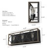 Hunter - Gablecrest 3-light French Oak, Medium Size Vanity Light,
