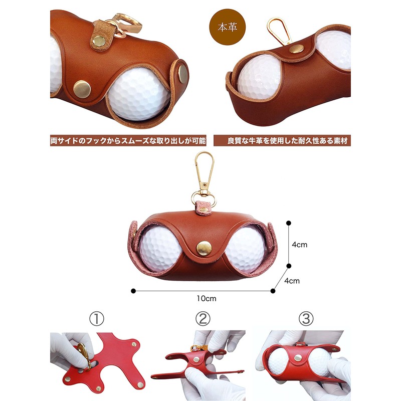Billionworks Golf Ball Case Golf Ball Case, NAVY, Simple Design