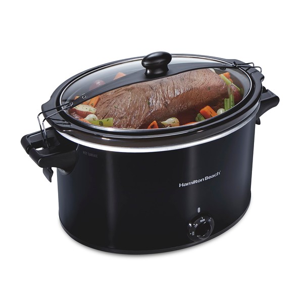 Hamilton Beach Slow Cooker, Extra Large 10 Quart, Stay or