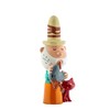 Alessi AGJ01 10 Eolo Figurine in Porcelain. Hand-Decorated. 3 inch.
