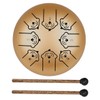 Kisangel 1 Set Portable Steel Tongue Drum for Beginners Ethereal