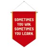 Cilrii Inspirational Classroom Canvas Banner Wall Decor, Sometimes You Win