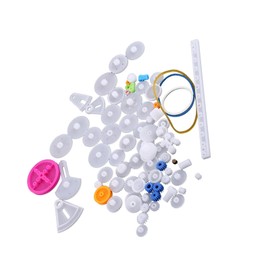 Fafeicy Plastic Robot Gear Kit Gears Kits, Plastic Gears Motor Gear Pulley Motor Gear Toy Building Sets for Car Robot (85 kinds Gear kit)