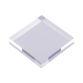 Tsukushi Science Acrylic Block, Acrylic Base, Acrylic Cube, Clear Cube, Square, Transparent, Pedestal, Display Cube (2.0 inches (50 mm) Long, 0.4 inch (10 mm) Thickness 5 Pieces)